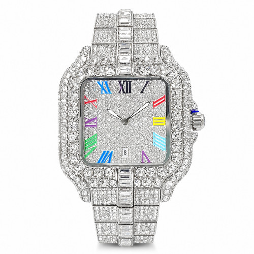 Luxury men iced out diamond - men's,