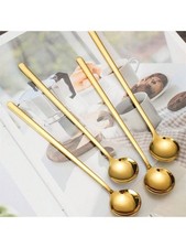 4pcs Long Handle Coffee Spoon