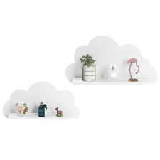 2 Piece Cloud Wall Shelves