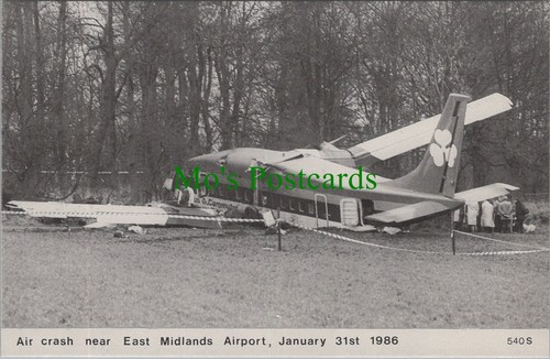 Aviation postcard air - air, crash
