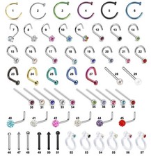 Nose Ring Hoop Stud Piercing