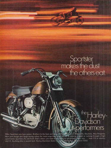 Sportster makes the - , dust