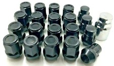 16 X ALLOY WHEEL NUTS X LOCKERS  FORD FOCUS MK1 ST170 BLACK  M12 x 1.5 BOLT 3 38
