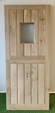 Exterior Front Door External Stable Rustic Oak Door Single Pane 33” X 78”
