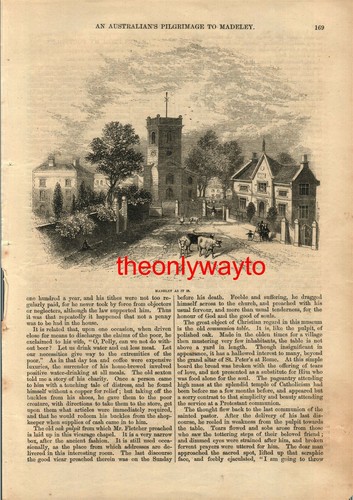 Madeley village church - village,