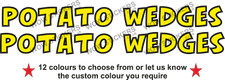 2 x  Potato Wedges Stickers