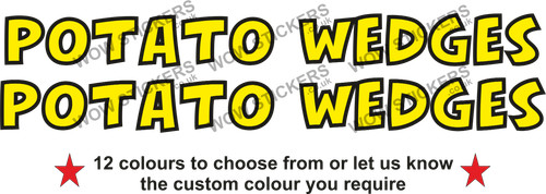 Potato wedges stickers - x,