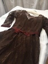 Original 1950s Chantelle Lace Dress Size 10/12