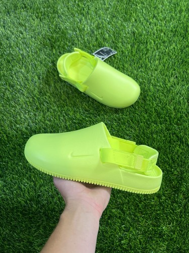 Nike calm mule volt lime - volt,