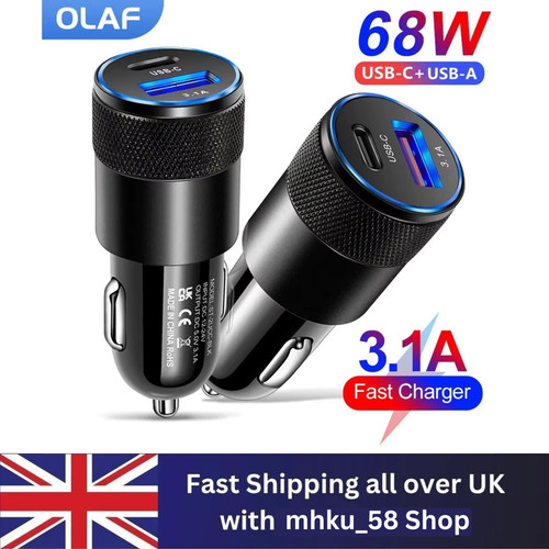 Fast car charger usb port - fast, 2