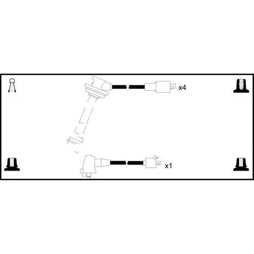 Leads ignition cables kit - cables,