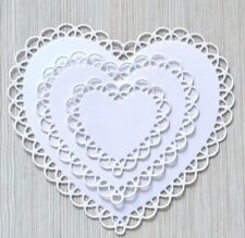 Set Of 3 Heart Cutting Die. Card Making/scrap Booking/Invitation/Wedding Invites