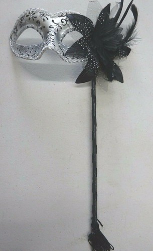 Black silver with - flower, &