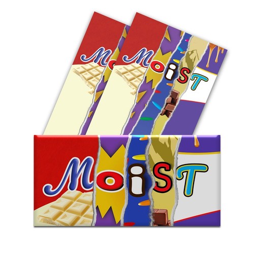 Moist funny chocolate bar - x,