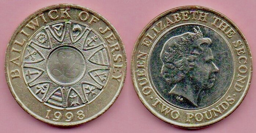 1998 jersey two - pound, coin