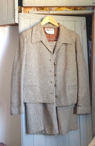 Vtg 70s jaeger skirt suit - 70s, sz