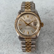 1978 Rolex Datejust Oyster Perpetual 1601 Bi-Metal Swiss Vintage Watch