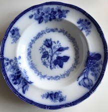 Antique Wedgwood Flow blue Victoria Plate/bowl