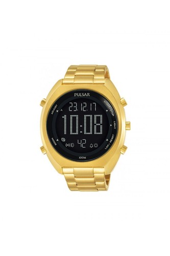 Pulsar gents pvd plated alarm - gents,