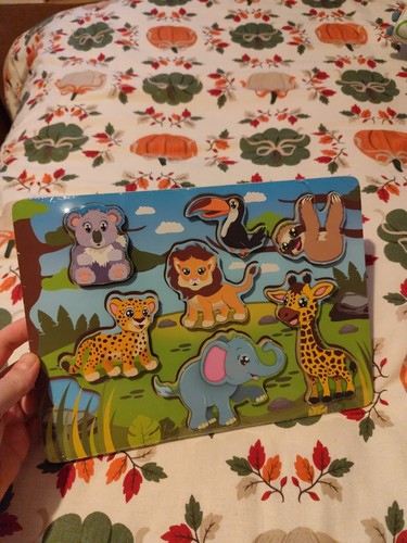 Safari animals wooden - wooden, puzzles