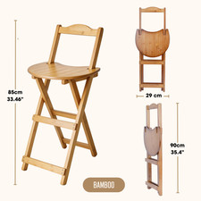 Wooden Foldable Bar Stool
