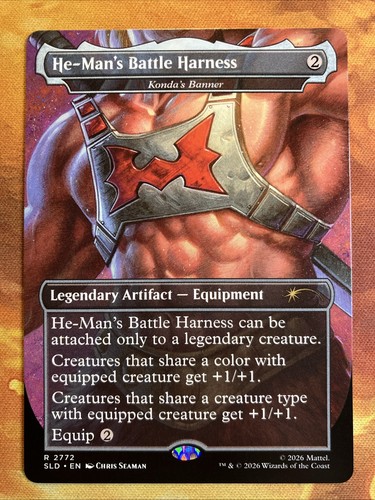 Mtg borderless man - he-man's, battle