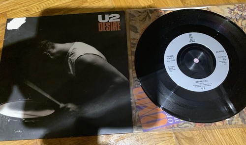 Desire vinyl record - u2,