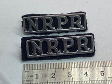 Original British Northern Rhodesian Police Reserve Shoulder Titles