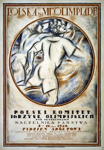 Vintage olympic games - vintage, poster