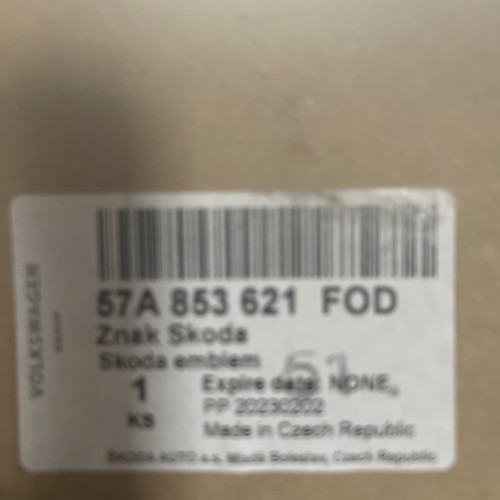 Genuine skoda emblem badge - skoda,