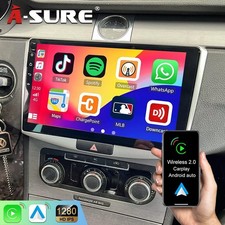 For VW Passat B6/B7/CC Android 14 Car Stereo Radio Carplay GPS BT WIFI Head Unit