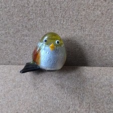 Murano Style Small Glass Bird with Silver Fleck. Perfect Condition No Damage