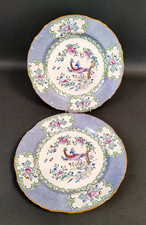Minton Dinner Plates Cockatrice Blue 1912-1950 Set of 2 RTG/UJ