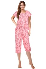 JEFFRICO Womens Capri Pajama