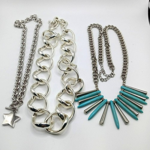 Lot trendy silver tone - trendy,