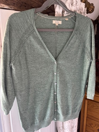 Fat face green cardigan - face, size