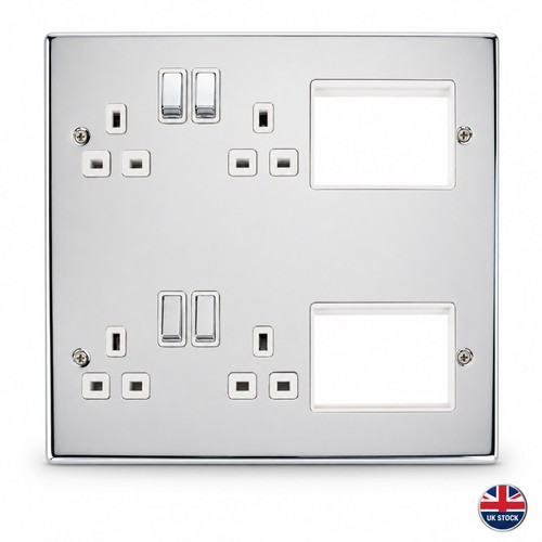Media plate 4x13a socket - media,