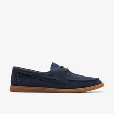 Clarks Mens Clarkbay Go Navy