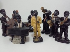 Vintage 1990 Jazz Band Figurines, Set of 8