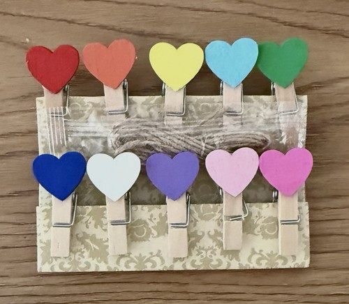 Mix mini wooden pegs with - mix,