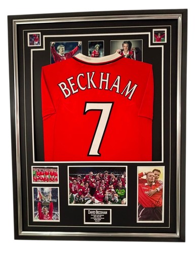 Framed david beckham signed - framed,