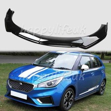 For MG ZR TF ZS MG3 Glossy Black Front Bumper Lip Splitter Spoiler Chin Body Kit