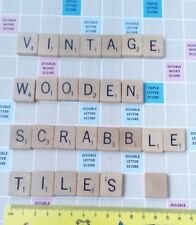 SCRABBLE - VINTAGE *SPARES* WOODEN FLAT-BACK TILES *Replacements* Spear's Games