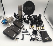 RODE NT1-A Microphone & BM-800 Microphone,Cables, 2x RX Roadlink & 1 TX Roadlink