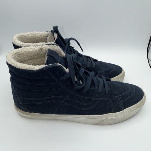 Vans sk8 sherpa blue white - vans,