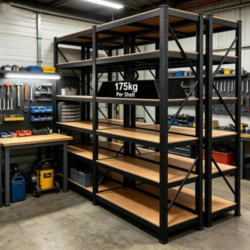 Tier metal storage shelving - 5,