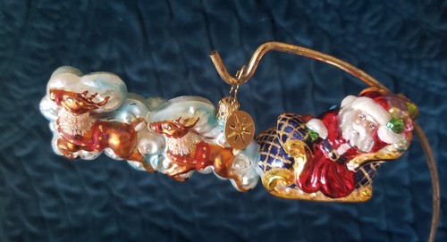 Christopher radko santa sleigh - christopher,