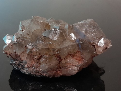 Smokey quartz hematite - quartz,