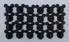 DISNEY MICKEY EARS REPLACEMENT RUBBER PIN BADGE BACKINGS (LOT OF 24) *UK SELLER*