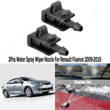 Spray Wiper Nozzle For Renault Fluence 2009-19 2Pcs Front Windshield Washer Jet
